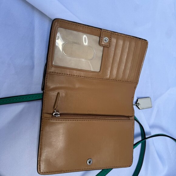 COACH Park Colorblock Dylan Crossbody Silver/Blue Multi F49554 - Picture 2 of 6